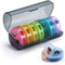 Weekly Rainbow Pill Organizer - Portable 7-Day Medicine Storage Box for Tablets - Very Good For Travelling